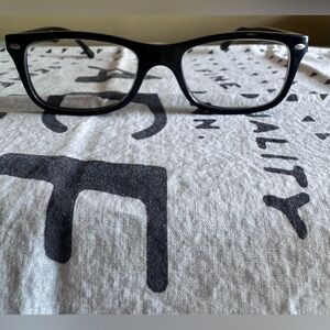 Ray Ban Black Rectangular Glasses